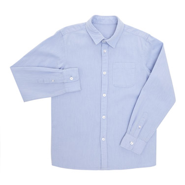 Older Boys Textured Long-Sleeved Shirt